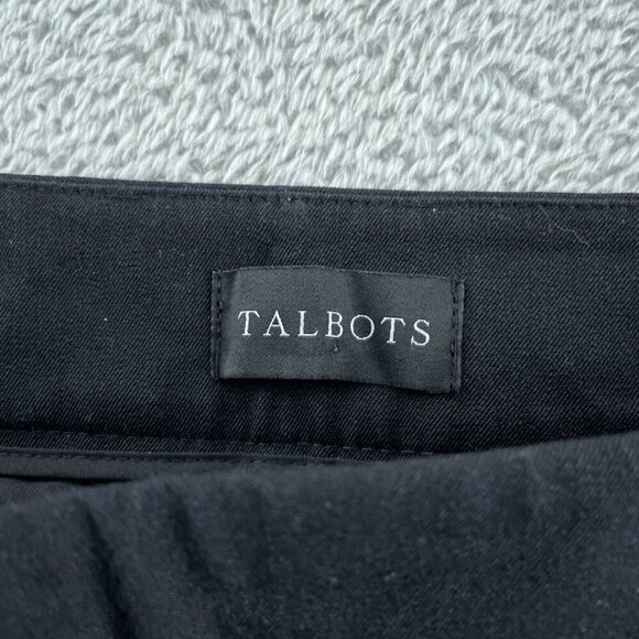 Talbots 16P Chatham Ankle Pant Black Cotton Blend Womens Trousers 5822 - Picture 3 of 10